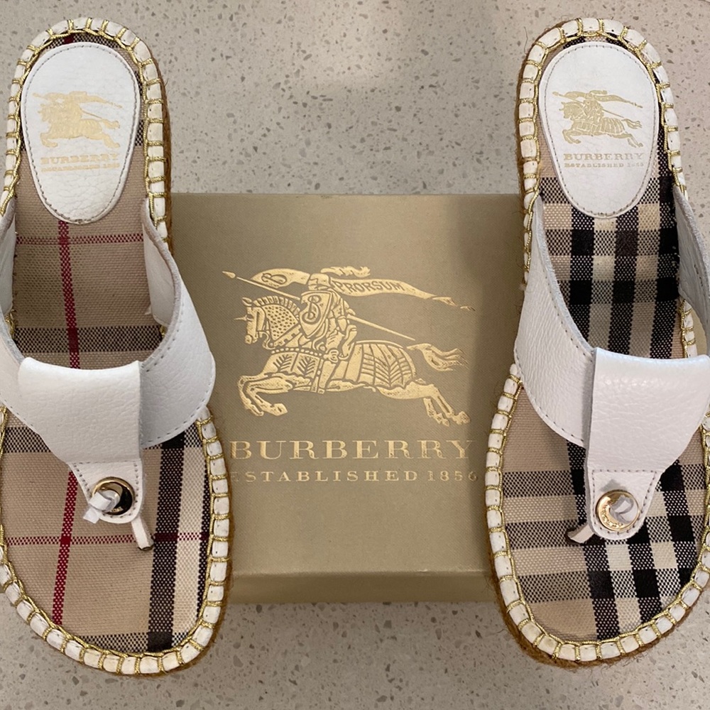 Authentic Burberry Wedge Shoes